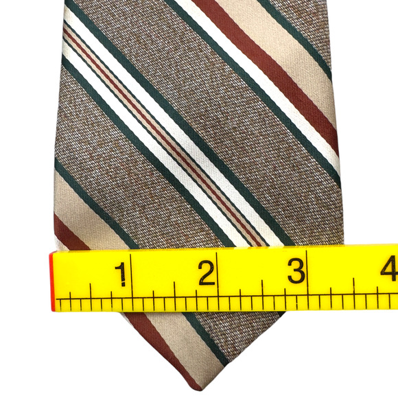 Kantor Brothers Vintage USA Textured Polyester Dress Tie Bold Pattern 56" 3.5" - Picture 11 of 13
